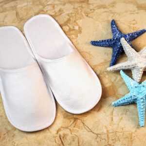 White Disposable Bathroom Slipper