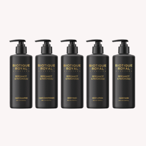 Biotique Bergamot & Patchouli 380ml Wall-Mount Black Bottles