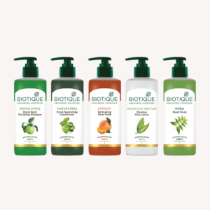 Biotique 380ml Wall-Mount Green Pump Bottles